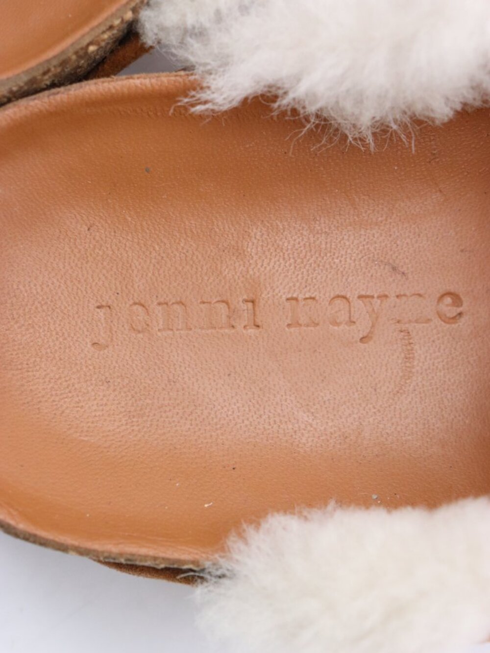 Jenni Kayne Shearling Lined Women's Size EU 38 Brown Slip On Moc Clogs - Picture 10 of 10
